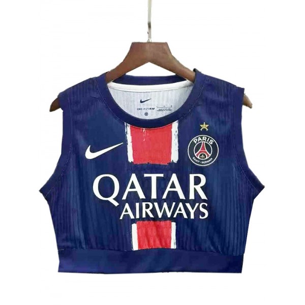 Paris saint-germain maillot de football féminin champion d'Europe maillot de yoga à domicile uniforme féminin vêtements de sport pour dames haut court de football pour filles 2024-2025